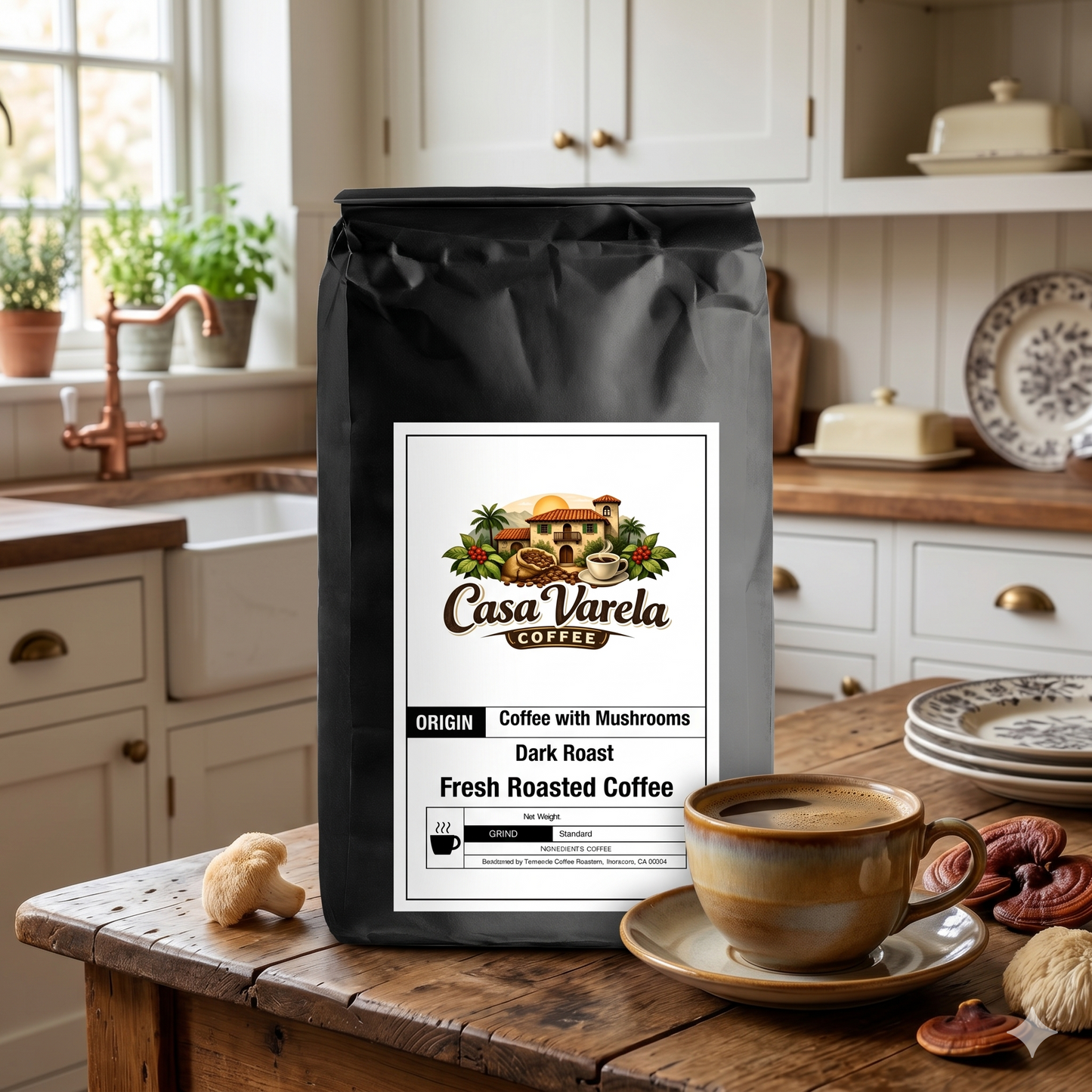 Coffee with Mushrooms Dark Roast