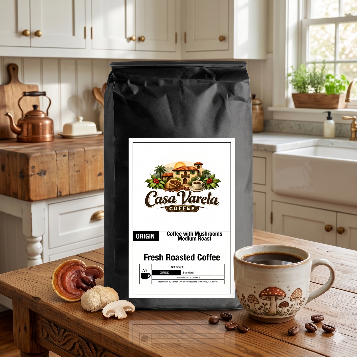 Coffee with Mushrooms Medium Roast